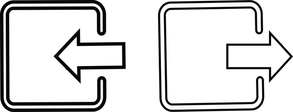 undo redo icon.  Mobile application layout design. Action countermand arrow and document edit history. Reset previous state and repeat action symbols
