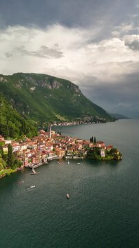 Aerial Footage &ndash; Lake Como, Italian Lakes, Italy
