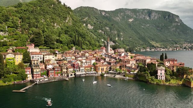 Aerial Footage &ndash; Lake Como, Italian Lakes, Italy