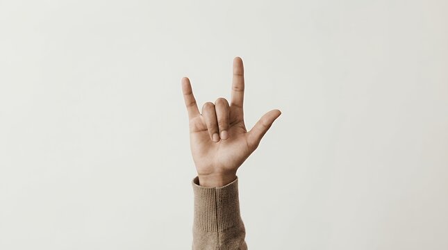 The hand sign for "love" in American Sign Language for a love concept love American sign language ASL hand sign gesture communication deaf hearing impaired community culture expression emotion