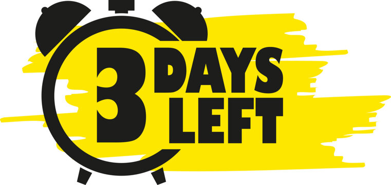 3 Days Left Alarm Clock