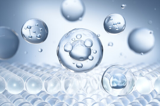 Beauty Skin Enhancing Water Essence,Skin Repair, oil liquid moisturizer, collagen serum, 3D rendering.