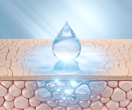 blue serum repairs and replenishes moisture to skin layers cracked and damaged by UV rays.