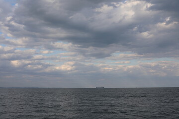 Obraz premium storm clouds over the sea