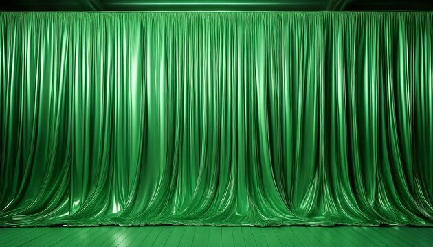 green foil curtain backdrop photobooth background