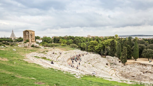 Italy, Sicily, Syracuse, greek theatre