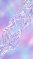 Fototapeta premium Vertical Lavender Opal Ribbons