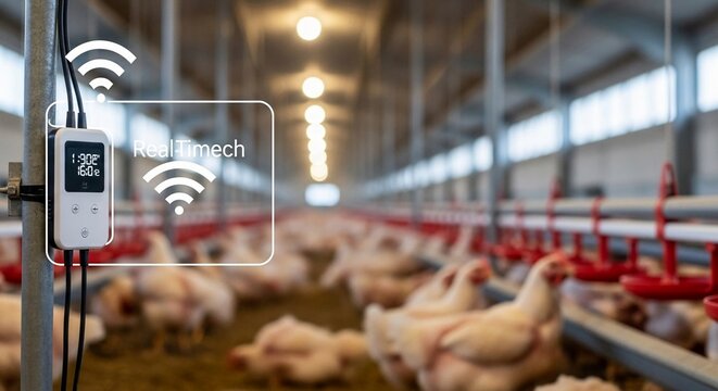 Modern Wireless Sensor Network Technology Inside a Large Poultry Farm Facility for Livestock Management