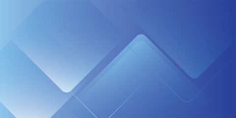 Obraz premium Abstract Blue Gradient Background with Geometric Overlapping Shapes and Lines