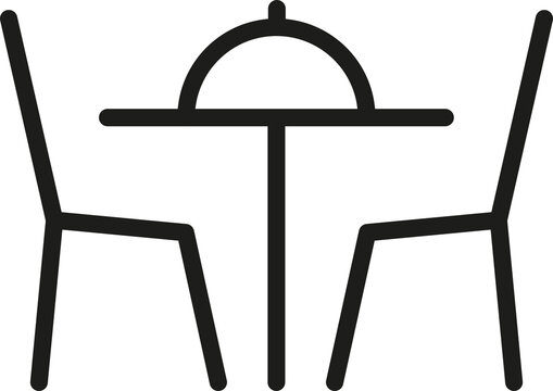 Cafe Table and Chairs Icon