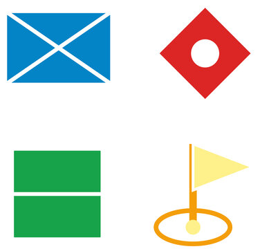 Military tactical map symbols vector graphic element