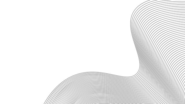 Dynamic flowing curved lines abstract geometric wave pattern