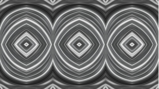 Abstract metallic geometric background and 
Monochrome symmetrical fluid pattern