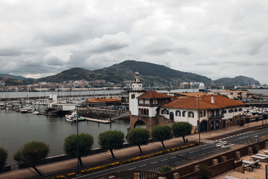 Panorama of the city of Spain town from above