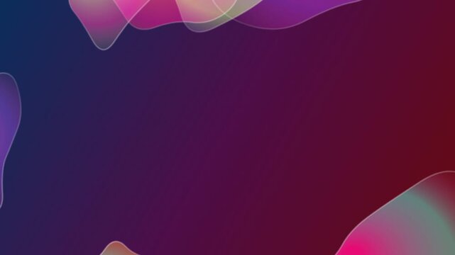 Abstract liquid gradient shapes background with soft glowing colorful blobs