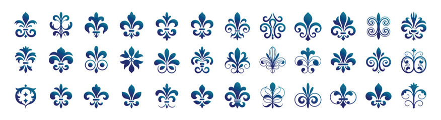 Obraz premium Ornamental Flourishes and Decorative Elements Vector Set with Elegant Vintage Designs.