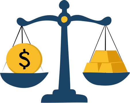 scales of justice and dollar