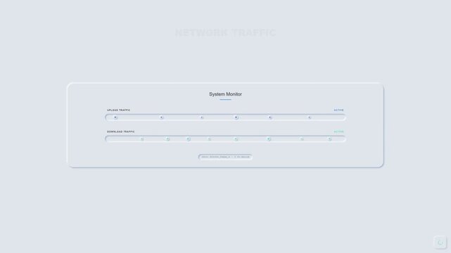 Abstract Data Visualization: Futuristic UI Element
