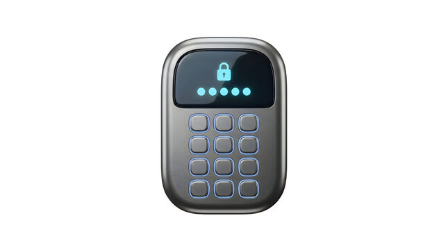 Modern digital keypad security lock panel