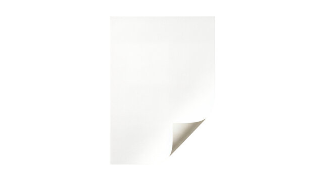 Texture of a single sheet of white paper