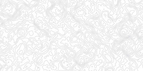 Obraz premium Abstract topographic map contour lines pattern on clean white background for modern design projects.