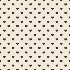 Coquette Vintage Beige Heart Seamless Pattern Minimalist Neutral Polka Dot Background Wallpaper Fabric Textile Packaging Scrapbooking Stationery Baby Shower Nursery Wall Decor Gift Wrap Printable © Source Studio