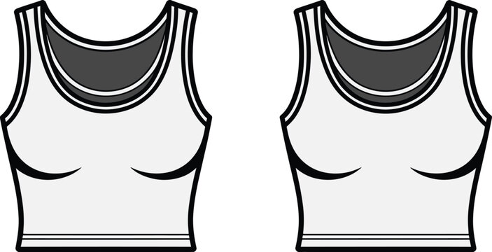 Black and white line of women's lingerie bras underwear fashion