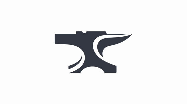 Stylized black anvil silhouette logo for metalwork.