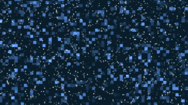 Blue, digital, noise, background, animation, flickering, square, pixels, tech, data, visualization, motion, graphic, high, resolution, data, stream, futuristic, cyberspace, loop, 4k. Alpha channel


