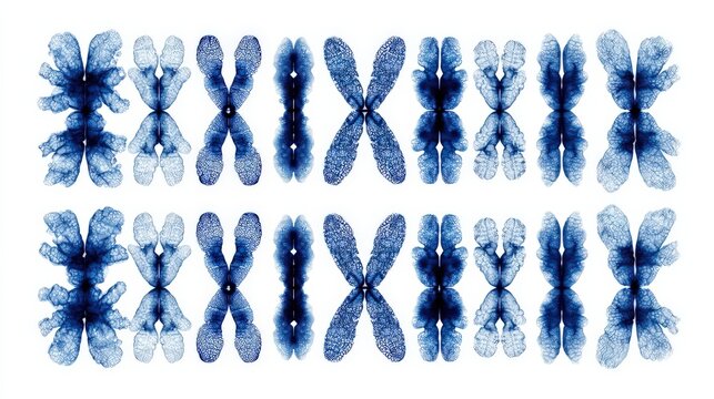 Human Karyotype Chromosome Set Illustration Genetic Structure