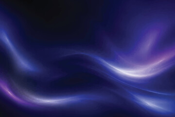 Obraz premium Dark Cosmic Blue and Purple Neon Wave Abstract Background