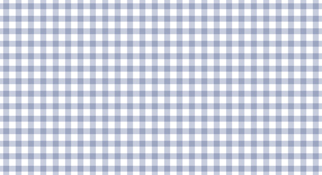 Pastel blue gingham pattern checkered vector background for seamless tablecloth design with kitchen fabric texture picnic grid pastel plaid ornament.