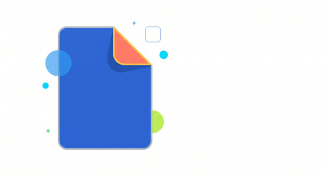 Modern Document File Icon Concept for Business Data and Administration Vector Illustration