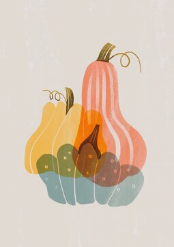 Autumn Pumpkin Composition