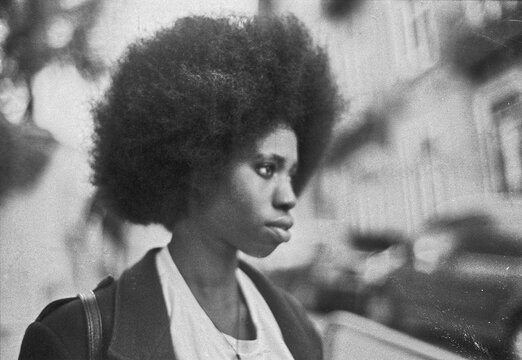 Black-And-White Profile Portrait