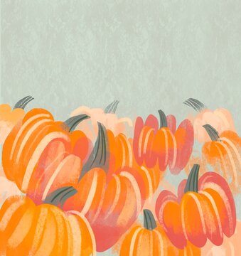 Autumn Pumpkin Composition