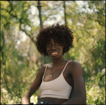 Garden Portrait In Sun