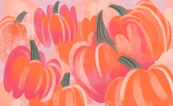 Autumn Pumpkin Composition