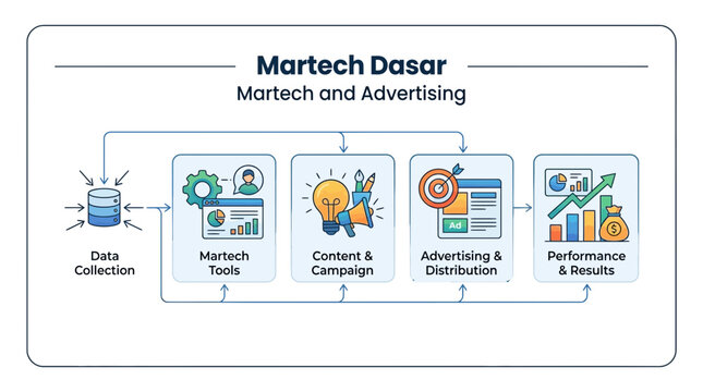 Marketing Technology Process Flow Diagram