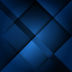 Obraz premium Geometric navy blue pattern with overlapping squares and rectangular shapes modern design