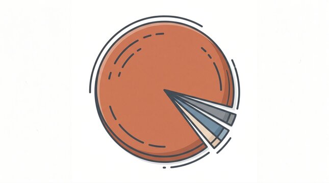 Maintenance budget pie chart consuming school funding circle concept