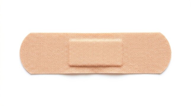 Adhesive bandage isolated on white background