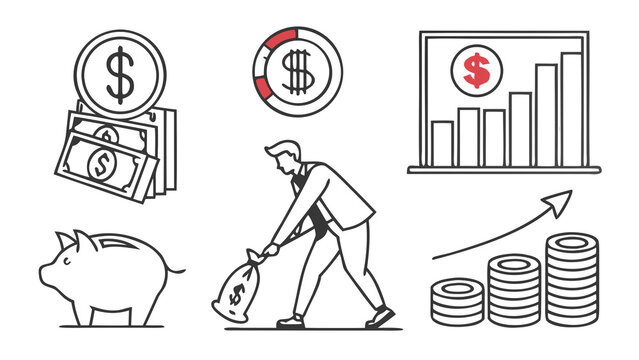 Business Woman with Shopping Bags Cartoon Vector Illustration, Professional Female Character Carrying Purchases for Business, Shopping, Lifestyle and Office Concept Design