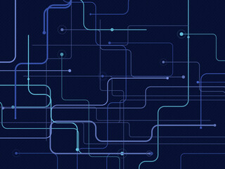 Fototapeta premium Creative Circuit Line Dots Background