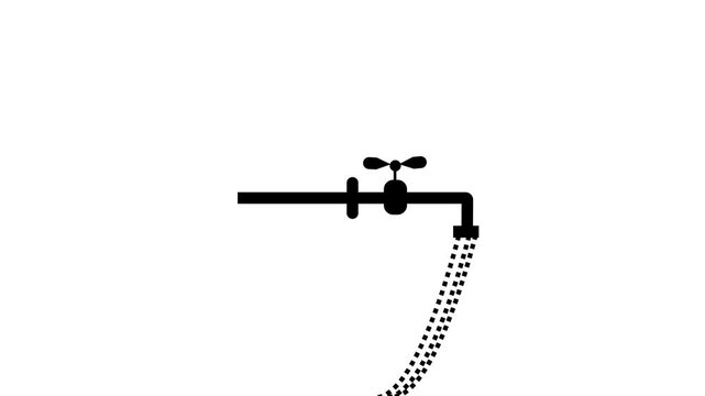 Manual Hand Pressure Pump Silhouette Icon, Water pump icons.