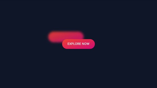 Explore now button animation with gradient glow effect for digital interface and website ui 4k