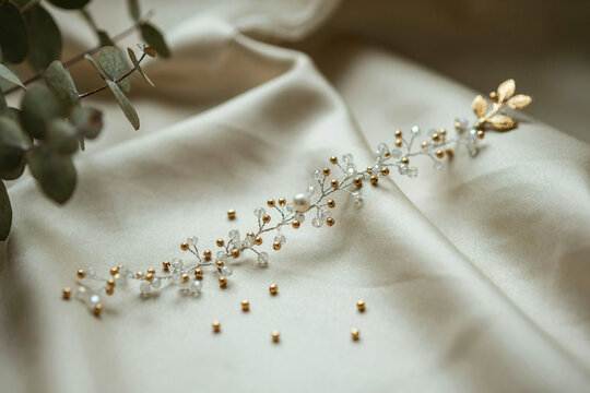 wedding rings on the table