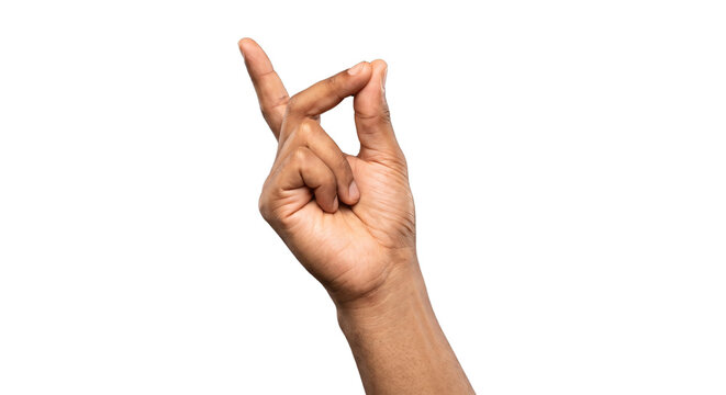 Close-Up Hand Snapping Fingers Gesture On Transparent Background Conveying Confidence And Timing