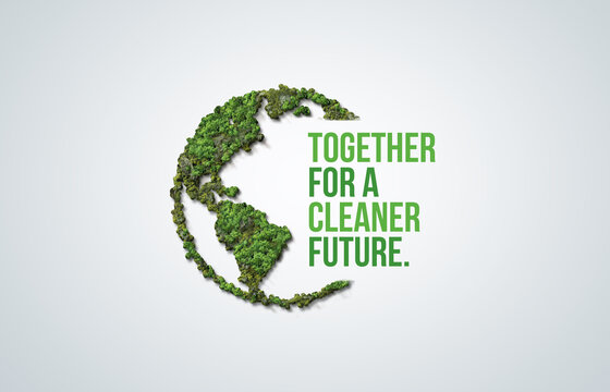 Together for a Cleaner Future. Climate conference 2026 concept background.