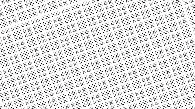 Binary code background with digital numbers. Abstract data stream pattern in black and white.